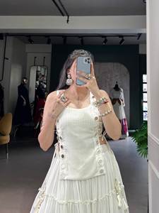 คอลเลคชั่นชุดโชลีดีไซน์ทันสมัย งานปักโคติ สำหรับงานปาร์ตี้ผู้หญิง  งานพิเศษช่วงนวรมตรี  ชุดสวยสำหรับผู้หญิง ผ้าเรยอน ปักลายลูกปัด แต่งลูกไม้ - Product Image 5