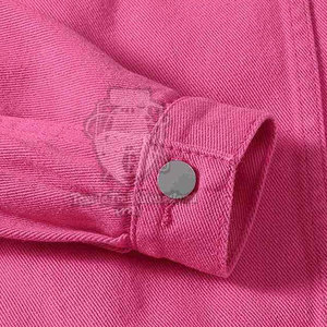 Veste en jean pour femme, sur mesure, boutonnée, respirante, légère, écologique, pour l'hiver, avec manches longues - Product Image 5