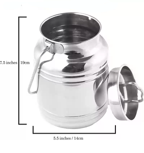 Lata de leche de acero inoxidable, Grado Alimenticio de la mejor calidad con impresión y diseño de logotipo de tamaño personalizado - Product Image 4