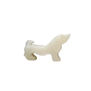 Figurine de cygne Onyx Belle sculpture animale en marbre sculpté pour décoration intérieure Pièce d'accent pour étagères ou tables Matériau en pierre - Product Image 5
