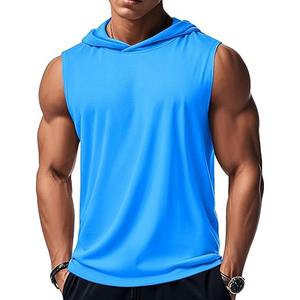 Vente en gros OEM débardeurs gris de haute qualité avec logo personnalisé pour hommes gilets côtelés débardeur respirant décontracté fabriqué par vêtements de sport - Product Image 1