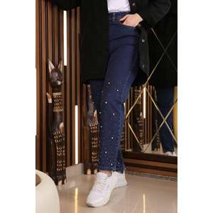 Pantalones Vaqueros PantolonStone de Estilo Casual y Corte Regular con Diseño de Piedras en Spandex/Poliéster - Product Image 2