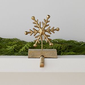 Golden Snowflakes <b>Stocking</b> <b>Holder</b> in Metal in Low Price From Indian Manufacturer & Exporter - Product Image 4