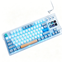 Clavier mécanique programmable semi-transparent MiraBox K1Pro avec touches à écran LCD