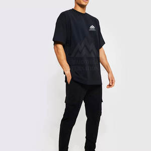 <b>Summer</b> Wear Best Fabric Low MOQ <b>Men</b> T <b>Shirt</b> And Trouser Set New Half Sleeve Outwear Fashion Trendy Look T <b>Shirt</b> And Trouser Set - Product Image 5