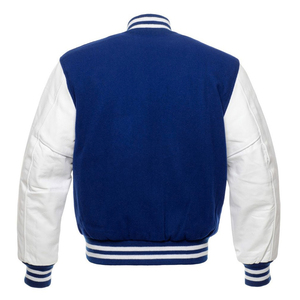 Fabricante personalizado de alta calidad chaquetas de los hombres de invierno OEM bordado de cuero de béisbol Letterman Varsity chaquetas - Product Image 5