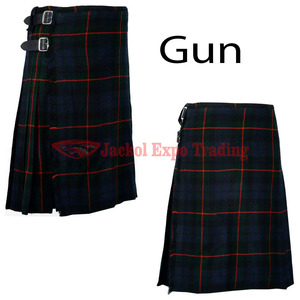 Highland Traditionnel Gunn Tartan 8 Yard Kilt sur mesure pour homme Kilts Tartan écossais faits à la main - Product Image 6