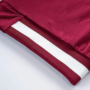 Conjunto de 2 piezas transpirable de terciopelo con logotipo personalizado para hombre, con cremallera y pantalones para otoño, chándales de terciopelo con logotipo de diamantes de imitación - Product Image 6