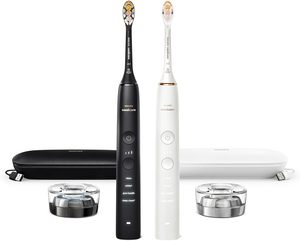 Cepillo de Dientes Eléctrico Philips Sonicare DiamondClean Connected, Paquete de 2, x2 Cepillos de Dientes Sónicos, x2 Estuches de Viaje con Carga - Product Image 1