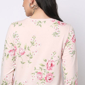 Sudadera lisa con cuello redondo para mujer Sudadera con logotipo personalizado para mujer Color sólido de alta calidad para mujer - Product Image 4