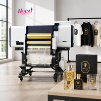 Imprimante UV DTF 60 cm tout-en-un, machine à laminer les étiquettes en cristal 3D avec effet feuille d'or pour l'impression de logos personnalisés
