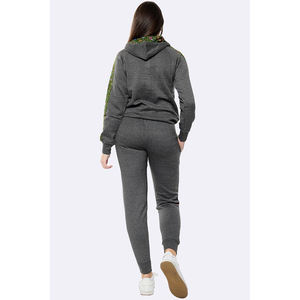 OEM Streetwear Women's <b>Cropped</b> Hoodie Fleece <b>Joggers</b> Tracksuit - Product Image 5