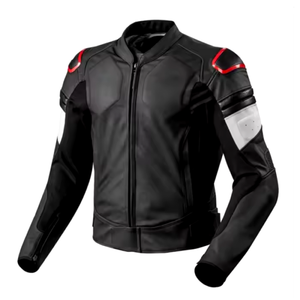 Veste de course unisexe personnalisée pour l'hiver veste de course de plein air vintage Streetwear Stand Varsity Design décontracté motard moto - Product Image 1
