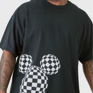 Camiseta de manga corta de algodón de gran tamaño 190 Gsm, cuello redondo, serigrafía personalizada, camisetas promocionales de alta calidad para hombres - Product Image 6