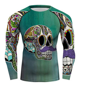 Men Rash Guard Men Long Sleeves Spandex Material for Unisex <b>Surf</b> Rash Guard Shirts <b>Printed</b> Long Sleeve MMA for Men - Product Image 3