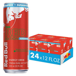 Bebida Energética Red Bull Edición Verano Sabor Sandía, 12 Latas de 250ml con Base de Agua de Manantial Alpina para un Sabor Puro y Refrescante - Product Image 4