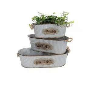Nouvel arrivage de jardinières suspendues galvanisées pour la décoration intérieure moderne Pot de fleurs plantes herbes Pot conteneur à prix raisonnable - Product Image 5