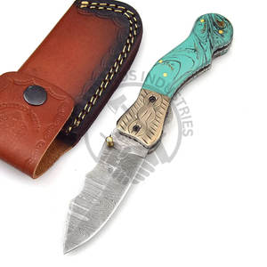 Brand New Edition Handmade Damascus Steel EDC Knife Folding Pocket Knife Hunting & Camping Knife ODM Customizable <b>Gift</b> for Men - Product Image 6