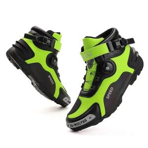 Bottes de moto pour hommes |   Bottes de course en cuir pour homme |   Bottes de protection professionnelles pour la moto - Product Image 4
