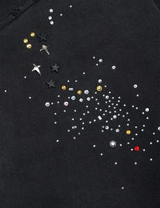 Fabricant OEM de sweat-shirts en coton lourd de qualité supérieure avec strass et délavage acide, streetwear, sweat-shirts 500GSM pour hommes - Product Image 2