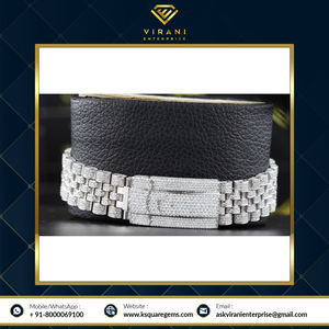 Superlatif Montre d'affaires antique pour hommes High-Jet Lab Grown VVS Clarity Diamond 40mm Bouton-poussoir Fermoir caché Style Hip Hop - Product Image 3