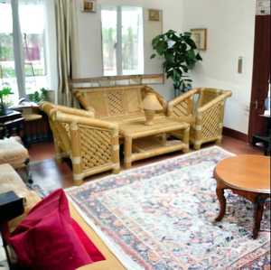 Top Bán thiết kế độc đáo tre mây dệt <span class=keywords><strong>sofa</strong></span> <span class=keywords><strong>Set</strong></span> với bảng cho phòng khách vườn Modular tre trong nhà ngoài trời <span class=keywords><strong>sofa</strong></span> <span class=keywords><strong>Set</strong></span> - Product Image 4