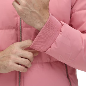 Men's Stylish Slim Fit Hooded Puffer <b>Jacket</b> <b>Winter</b> <b>Waterproof</b> Eco-Friendly OEM Service Stand Collar High Street Style Plain - Product Image 6