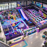 Mur d'escalade commercial, équipement de terrain de jeu intérieur, trampoline, parcours ninja, piscine à balles, fosse à mousse, toboggans Vabibo TL050-03 100-500kg
