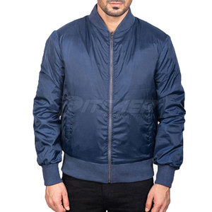 <b>Men's</b> Collarless Casual Bomber <b>Jacket</b> 2025 Windproof Eco-Friendly Hot Selling - Product Image 2
