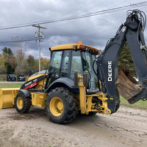Chargeur rétrocaveuse Johnn Deerre 410L de qualité supérieure pour l'agriculture Machines de construction de chargeuse-pelleteuse avec manette à vendre - Product Image 1