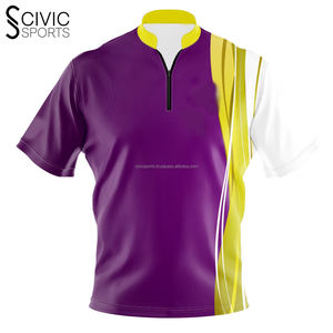 เสื้อเจอร์ซีย์สำหรับผู้ชายเสื้อคอตตอนผ้าโพลีเอสเตอร์แห้งเร็วออกแบบได้ตามต้องการพิมพ์ลายซับลิเมชัน - Product Image 1