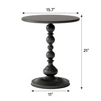 Tables basses gigognes modernes exclusives et antiques en métal noir au design unique imbriqué en fer pour meubles de chambre à coucher ou de salon