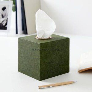 Rectangle Titulaire Distributeur De Mouchoirs Conteneur Blanc et Vert Foncé Nacre Table Décoratif Boîte De Rangement De Mouchoirs En Top Vente - Product Image 3