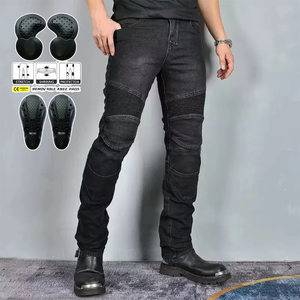 Pantalones de Protección para Motociclismo, Negros, de Mezclilla, sin Mangas, Transpirables, Ajustados, OEM, para Uso en Carretera, HIKE IMPEX CT-5 - Product Image 6