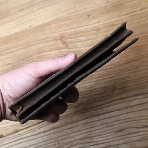 Cartera de hombre con bordado de cierre plegable con bloqueo RFID de cuero genuino completamente suave con bolsillo para monedas y gran capacidad - Product Image 5