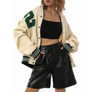 2025 New High Quality Best Wholesale Women's Varsity <b>Jacket</b> Casual Wear <b>Long</b> Sleeve Women Varsity <b>Jacket</b> Made in Pakistan - Product Image 4