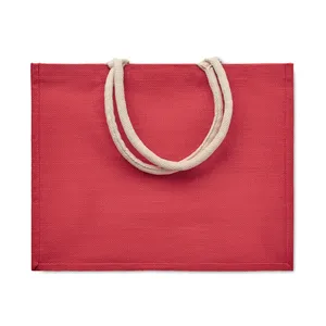 Borsa Promozionale Sostenibile AURA in Juta Laminata Ecologica per Merchandising - Product Image 5