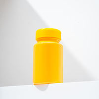Flacon en plastique PET pour comprimés, sans BPA, 100 cc, avec bouchon fileté scellé, pour emballage de produits nutraceutiques