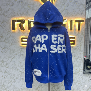 Vente chaude Logo personnalisé Sweat à capuche zippé le plus demandé Puff Imprimé Fabriqué en usine Prix bon marché Hoodies Hommes Sweats à capuche pour hommes - Product Image 6