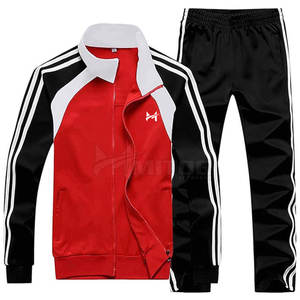 ชุดวอร์มเล่นกีฬาของผู้ชายชุดวิ่งผ้าฝ้าย100% แขนยาวขนาดใหญ่พิเศษทำตามสั่งสำหรับฤดูใบไม้ผลิ - Product Image 1