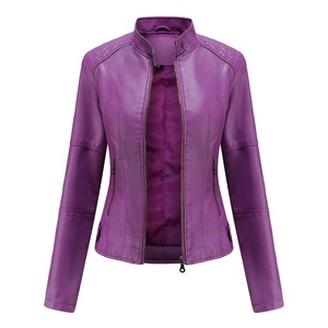 Breathable High Quality Women's Genuine Leather Quilted Winter Jacket with Zipper Closure Windproof & Quick Dry Outerwear - Product Image 4