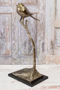 Gran pájaro en rama estatua de aluminio-escultura abstracta-estatua de aluminio pájaro arte moderno-decoración del hogar-regalo para boda - Product Image 3