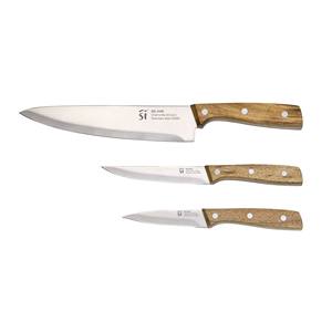 Set di padelle San Ignacio 3 pezzi 16/20/24 cm + set di coltelli da cucina in acciaio inox 3 pezzi - Product Image 5