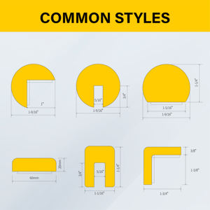 Polyuréthane écologique haute densité Anti-collision barre Angle <span class=keywords><strong>Protection</strong></span> Garage coin Wrap L <span class=keywords><strong>Protection</strong></span> facile à installer classe B - Product Image 6