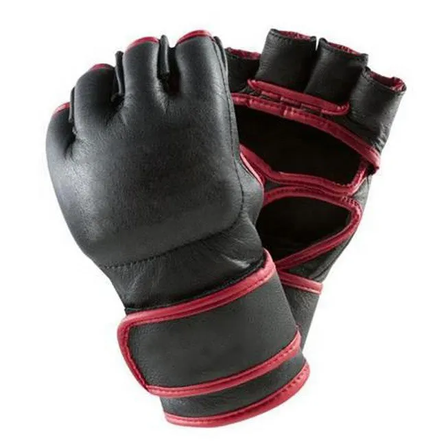 Hoge Kwaliteit Mma Ufc Halve Vinger Pu Grappling Handschoenen Boksen Mma Handschoenen Voor Training