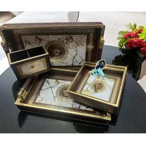 Plateau en bois de style ferme d'approvisionnement direct d'usine pour servir des repas ou des boissons disponibles à l'approvisionnement mondial en provenance d'Inde - Product Image 1