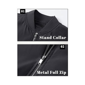 แจ็คเก็ตบอมเบอร์สำหรับผู้ชายเสื้อแจ็คเก็ตบอมเบอร์ไซส์ใหญ่พิเศษสำหรับฤดูใบไม้ผลิกลางแจ้ง2025 - Product Image 5