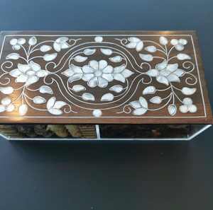 Caja de comida acrílica con Incrustaciones de nácar Premium, organizador elegante hecho a mano para regalo, almacenamiento de cocina y presentación festiva en el hogar - Product Image 2