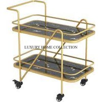 Chariot de service en métal pratique et accrocheur, parfait pour améliorer les expériences culinaires à la maison et en plein air au prix de gros
