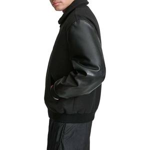 Letterman 100% Wool Varsity <b>Jackets</b> <b>Men</b> Wholesale Zipper Winter Vintage Varsity Letterman <b>Jacket</b> <b>Men's</b> Clothing Black Color - Product Image 3